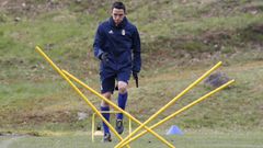 Ram�n Folch entrenando en El Requex�n