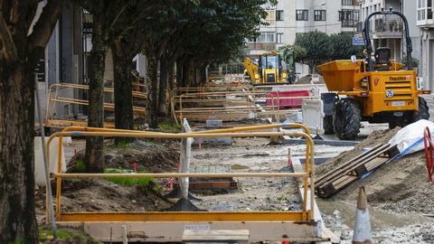 Obras en la avenida de Portugal.