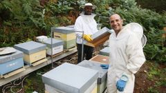 Marcos Reimunde, en primeiro plano, e Ra�l Fraga, impulsan Marmel