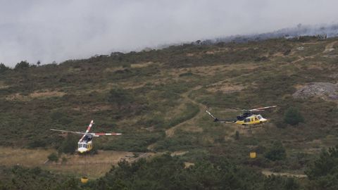 Medios a�reos en el operativo de extinci�n del fuego