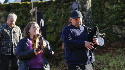 En el nacimiento no falt la msica en directo