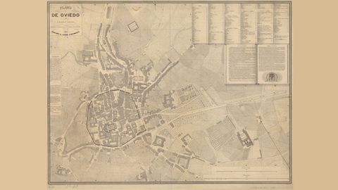 Mapa de Oviedo, 1853