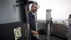 Visita del Rey a la fragata ferrolana �Crist�bal Col�n�