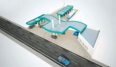 La estaci�n tendr� surtidores y tambi�n zona de lavado. 