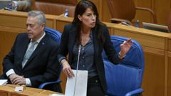 La conselleira de Vivenda e Planificaci�n de Infraestruturas, Mar�a Mart�nez Allegue, este mi�rcoles en el Parlamento