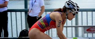 Miriam Casillas es de Badajoz aunque compite con los colores del Triatl�n Ferrol. 