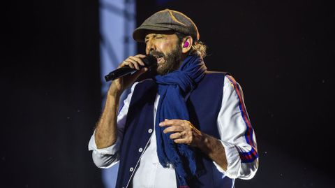 Juan Luis Guerra, en el concierto de Sanxenxo