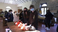 Reparto de calabazas en Allariz
