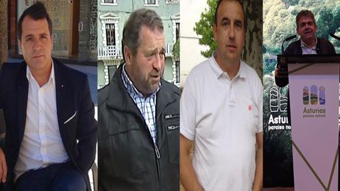 David Moreno, Rogelio Pando, Tom�s Cueria y Belarmino Fern�ndez Fervienza