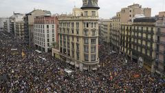 La jornada de huelga en�Catalu�a, en im�genes