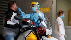  Sanitarios del Hospital P�blico de A Mari�a en Burela, Lugo
