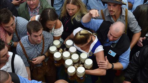 Jornada inaugural de la 184.ª edición de la Oktoberfest en Munich (Alemania)