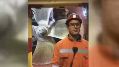 Alberto Cousido, ya de vuelta en Holanda, en el barco en el que trabaja