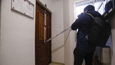 Imagen de la puerta del domicilio, en la zona de Ciudad Jard�n de C�rdoba