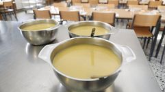 Imagen de archivo en el comedor del colegio de A Silva 