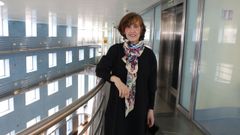 La psic�loga Pura D�az-Veiga, este mi�rcoles, en la sede de Afundaci�n en Pontevedra