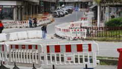 La empresa contratada por el Concello inici� el viernes los preparativos para retomar la obra.