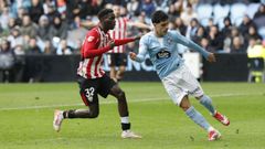 Hugo lvarez, en el Celta-Athletic de la temporada pasada.