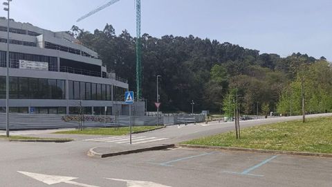 Exterior del multiusos de Bastiagueiro, que se prev� finalizar este a�o.
