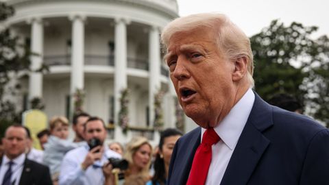 Donald Trump, en la fiesta de Pascua en la Casa Blanca
