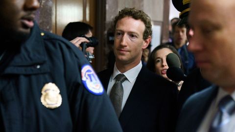 Mark Zuckeberg, en el Senado de Estados Unidos