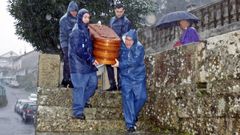 Manuel Castro Cores ofici� en el 2014 el funeral por su amigo Secundino Prego Amil