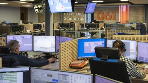 Central de coordinaci�n del 061, en una foto de hace unos d�as