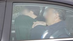 Entrada al juzgado de Astorga de  Miguel �ngel M. B., asesino de la peregrina Denise Pikka Thiem