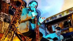 Concierto de jazz en el bar La Borriquita de Bel�m, en Santiago