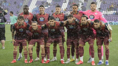 Este fue el equipo titular con el que el Deportivo jug� el encuentro decisivo por el ascenso contra el Valladolid