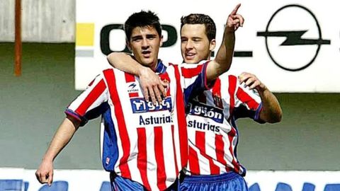 David Villa y Diego Alegre