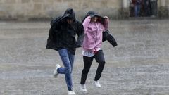 Las consecuencias de la lluvia�que inunda Galicia