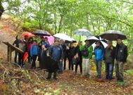 Participantes en la visita a la fortaleza ubicada en Moldes.