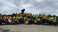 Afectados de ELA de toda Espaa, realizando el Camino de Santiago el ao pasado