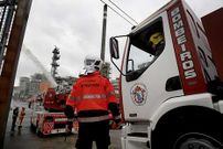 Los bomberos de A Coru�a y Arteixo colaboraron en el ejercicio.