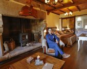 Petrizzo, en la suite de Pazo do Souto que se estrenar� ahora. 