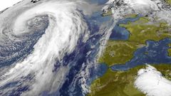 El cicl�n Julia sobre el Atl�ntico