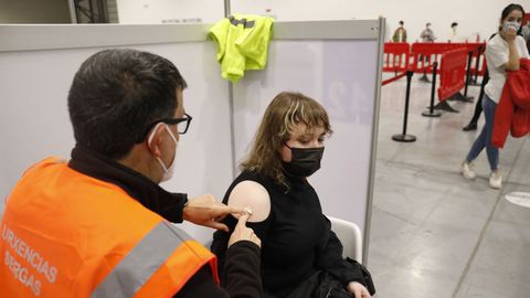 Vacunaci�n contra el covid-19 en el Ifevi de Vigo