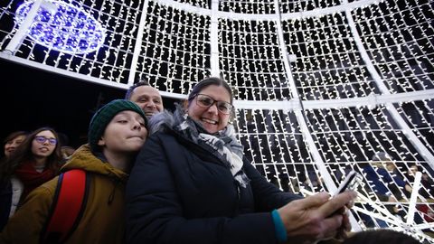 Encendido del alumbrado navide�o en A Coru�a