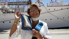 Carmen Sevilla, en una imagen de archivo en la Escuela Naval Militar de Marn