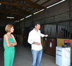 Pedrouzo y Casares, en su visita del pasado mi�rcoles.