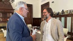 Miguel Fernndez y el presidente de Renfe, lvaro Fernndez Heredia