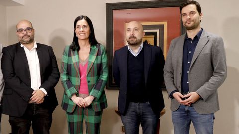 Rub�n Cela (BNG), Paula Prado (PPdeG), Jos� Manuel Lage (PSdeG) y Paulo Carlos L�pez (Sumar) coordinan las campa�as de sus respectivos partidos
