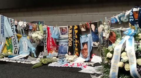 El mural homenaje a los celtistas que ya no est�n, en Bala�dos