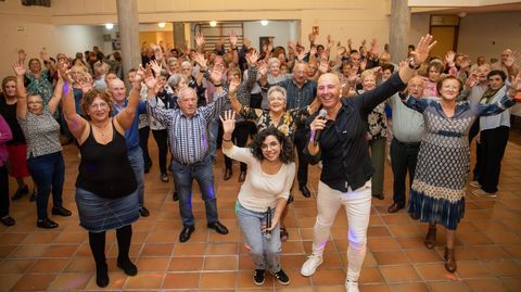 Festexo do magosto, onte, no centro sociocomunitario de Carballo, na Praza de Vigo