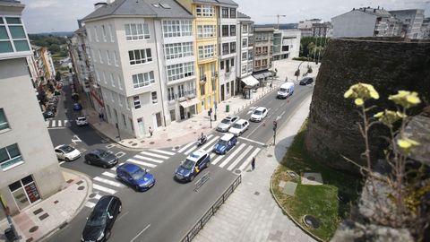 Comienza a haber retenciones en algunos puntos de la Ronda da Muralla