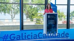 La conselleira de Medio Ambiente, ngeles Vzquez, participa en un foro en Vigo para celebrar el traspaso de las competencias sobre el litoral gallego a la Xunta