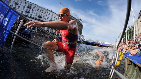 Javier G�mez Noya, en una imagen de archivo en Hamburgo