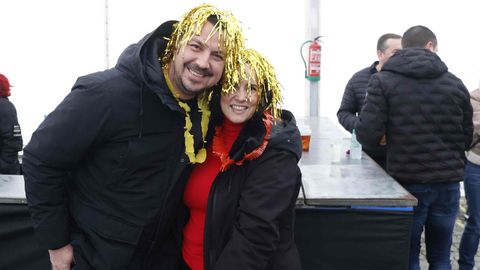 Los vilalbeses quisieron celebrar por adelantado el 2026