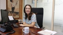 Maite�Tocino, esta ma�ana en la alcald�a de Pontecesures